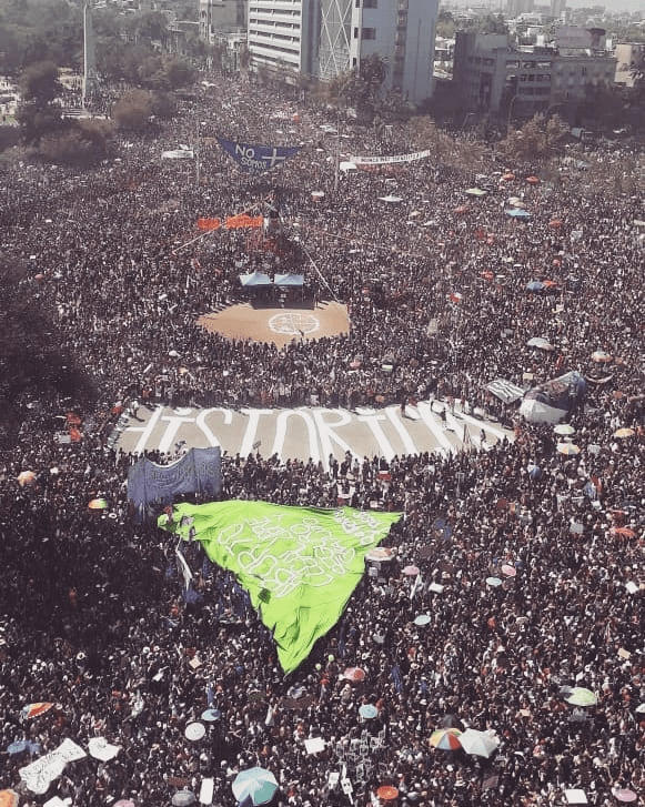 chile διαδήλωση μέρα της γυναίκας 2020